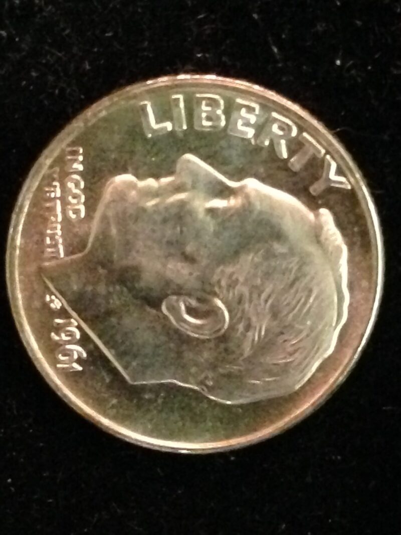 1961 Roosevelt Dime ChBU
