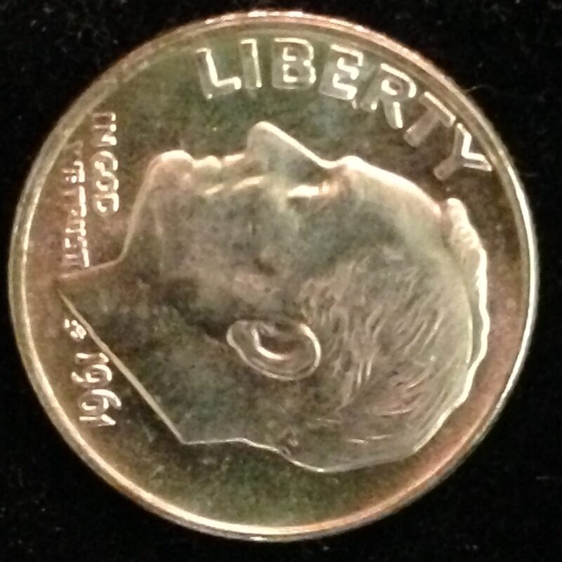 1961 Roosevelt Dime ChBU