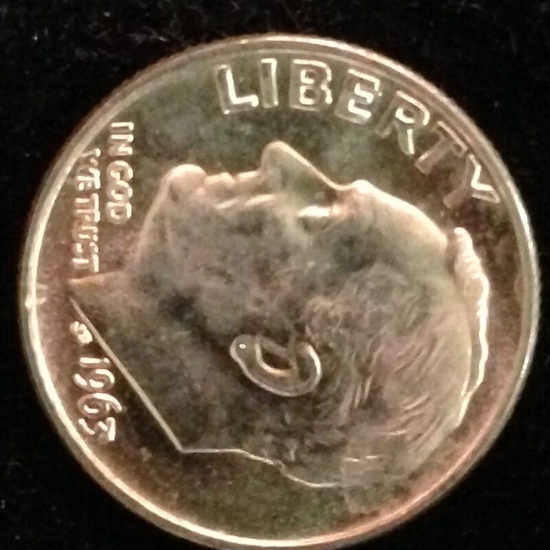 1963 Roosevelt Dime ChBU