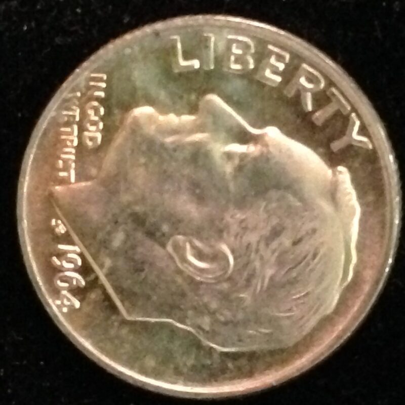 1964 Roosevelt Dime ChBU