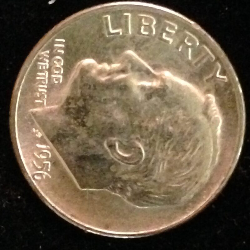 1956-D Roosevelt Dime ChBU