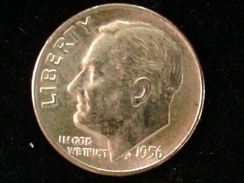 1956-D Roosevelt Dime ChBU