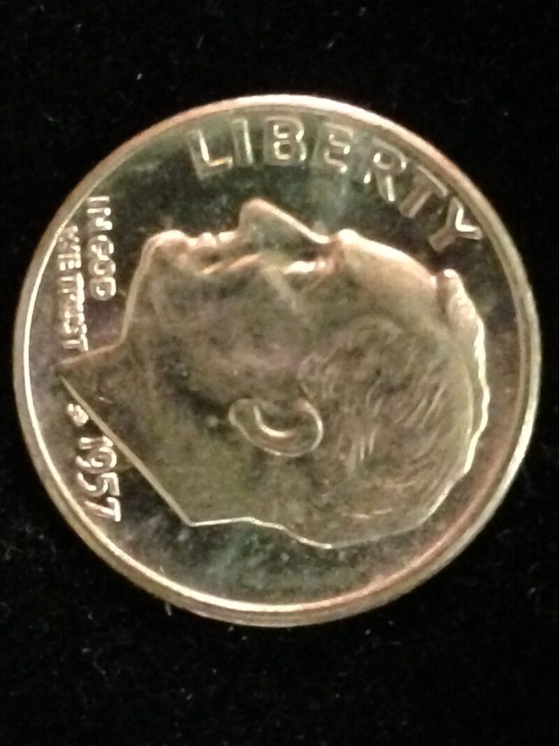 1957-D Roosevelt Dime Gem BU