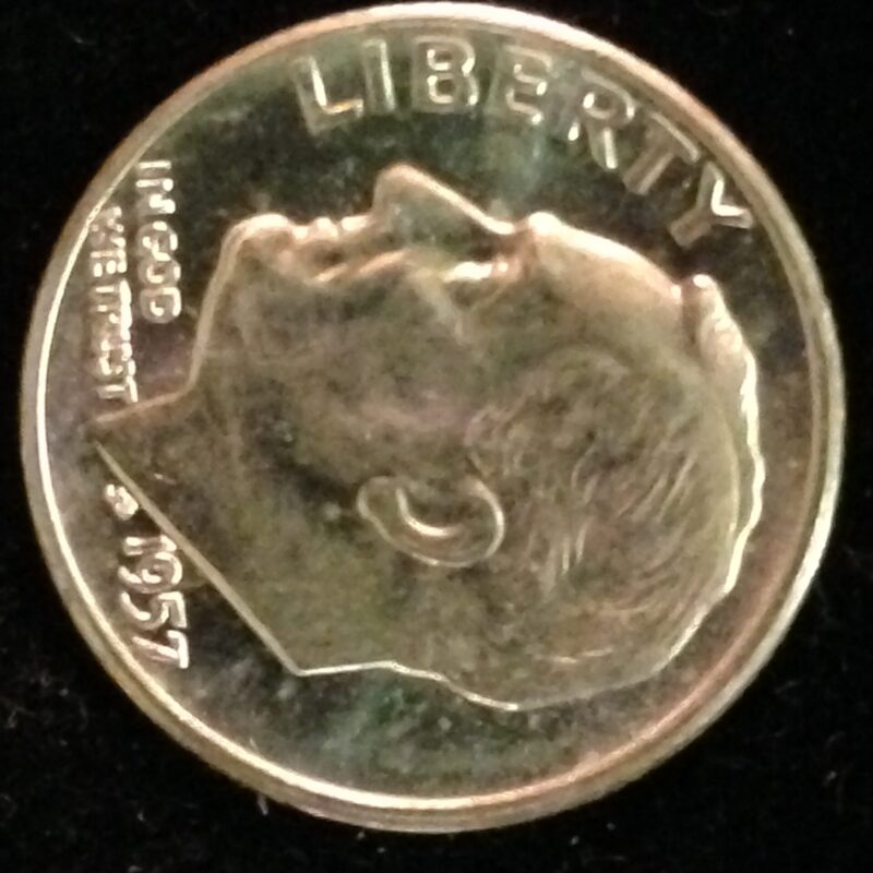 1957-D Roosevelt Dime ChBU
