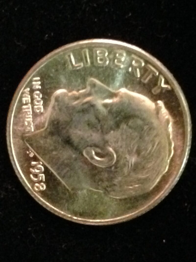 1958 Roosevelt Dime Gem BU