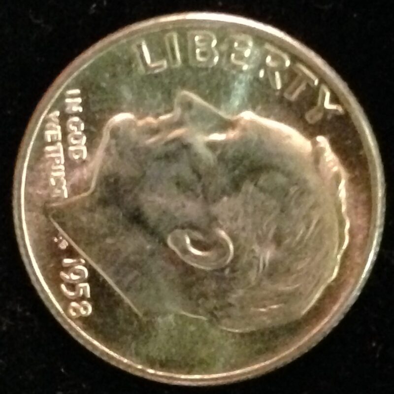 1958 Roosevelt Dime Gem BU