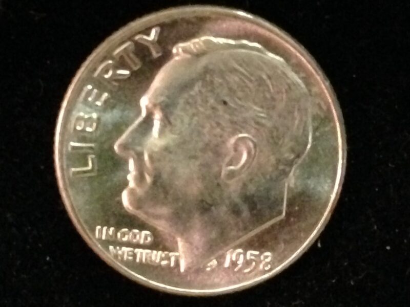 1958-D Roosevelt Dime ChBU