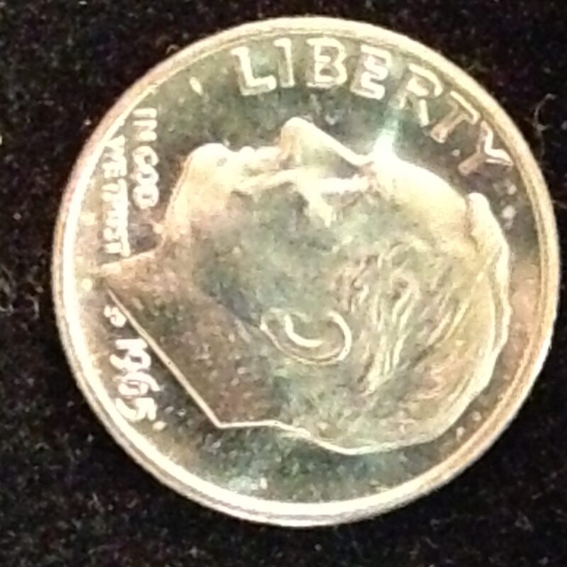 1965 SMS Roosevelt Dime MS-64