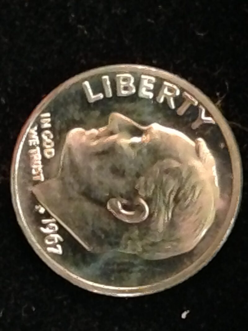 1967 SMS Roosevelt Dime MS-65