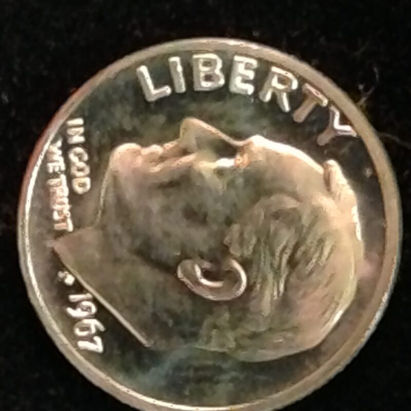 1967 SMS Roosevelt Dime MS-64
