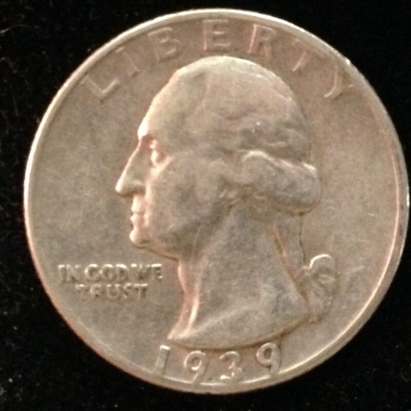 1939 Washington Quarter Ch BU