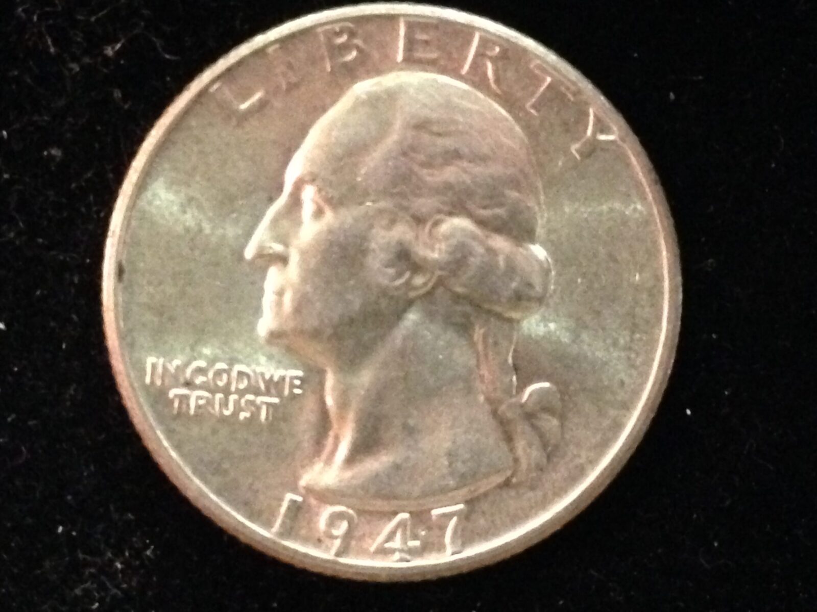 1947 Washington Quarter Ch BU
