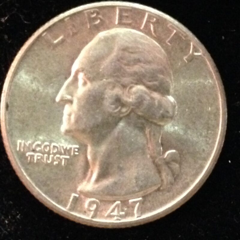 1947 Washington Quarter Ch BU