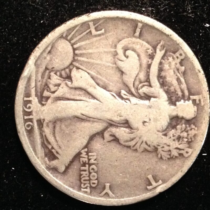 1916 Walking Liberty Half Dollar VG