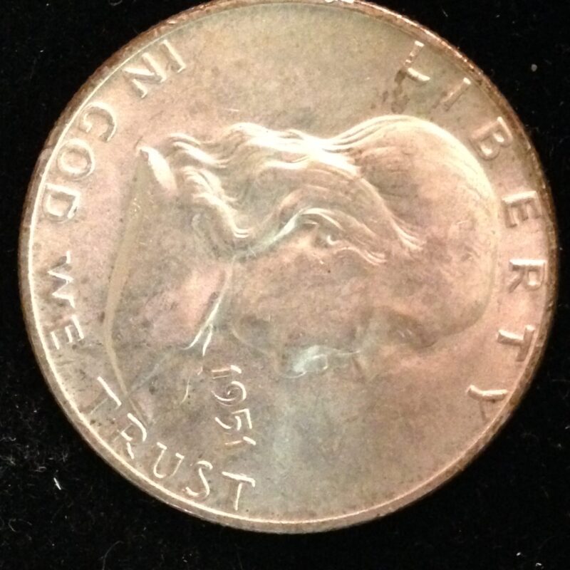 1951 Franklin Half Dollar ChBU