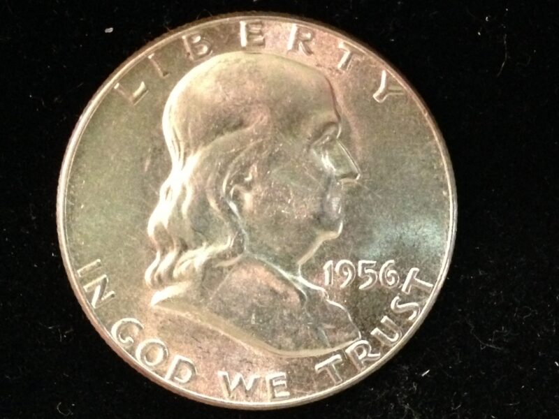 1956 Franklin Half Dollar ChBU