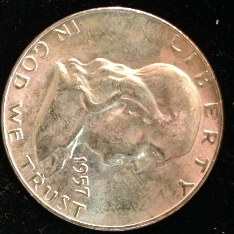 1957 Franklin Half Dollar ChBU