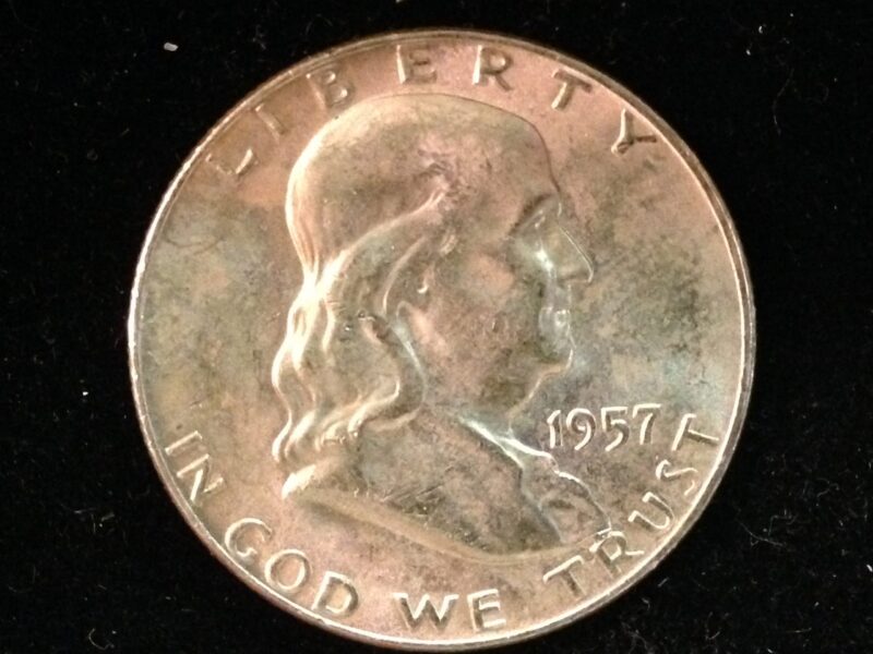 1957 Franklin Half Dollar ChBU