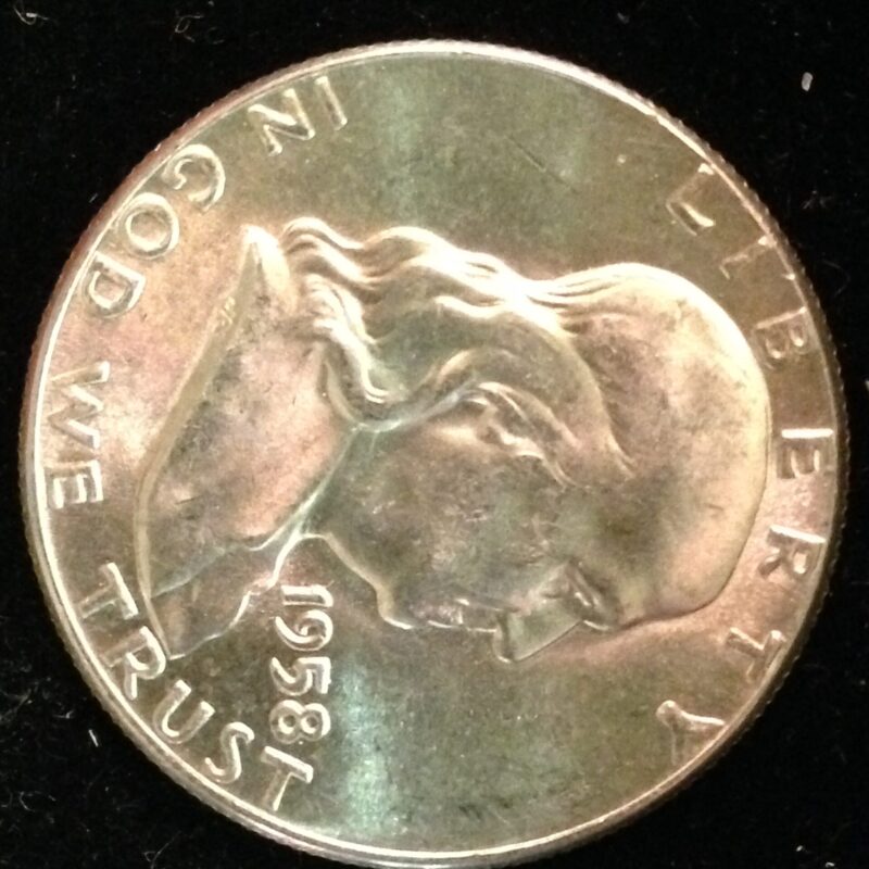 1958-D Franklin Half Dollar BU