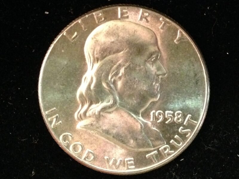 1958 Franklin Half Dollar ChBU