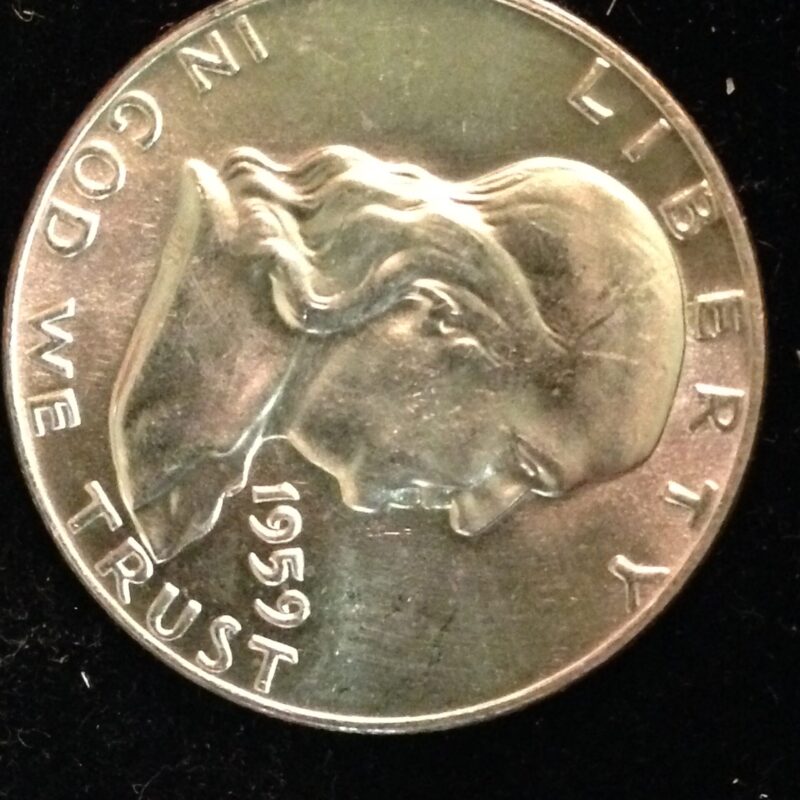 1959 Franklin Half Dollar BU