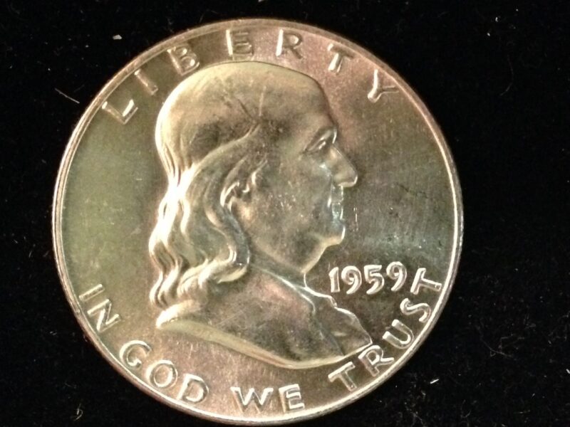 1959 Franklin Half Dollar ChBU