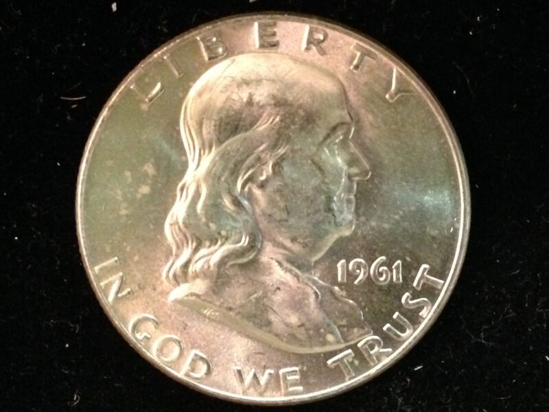 1961 Franklin Half Dollar BU