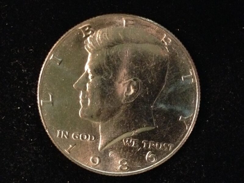 1986-P Kennedy Half Dollar Gem BU
