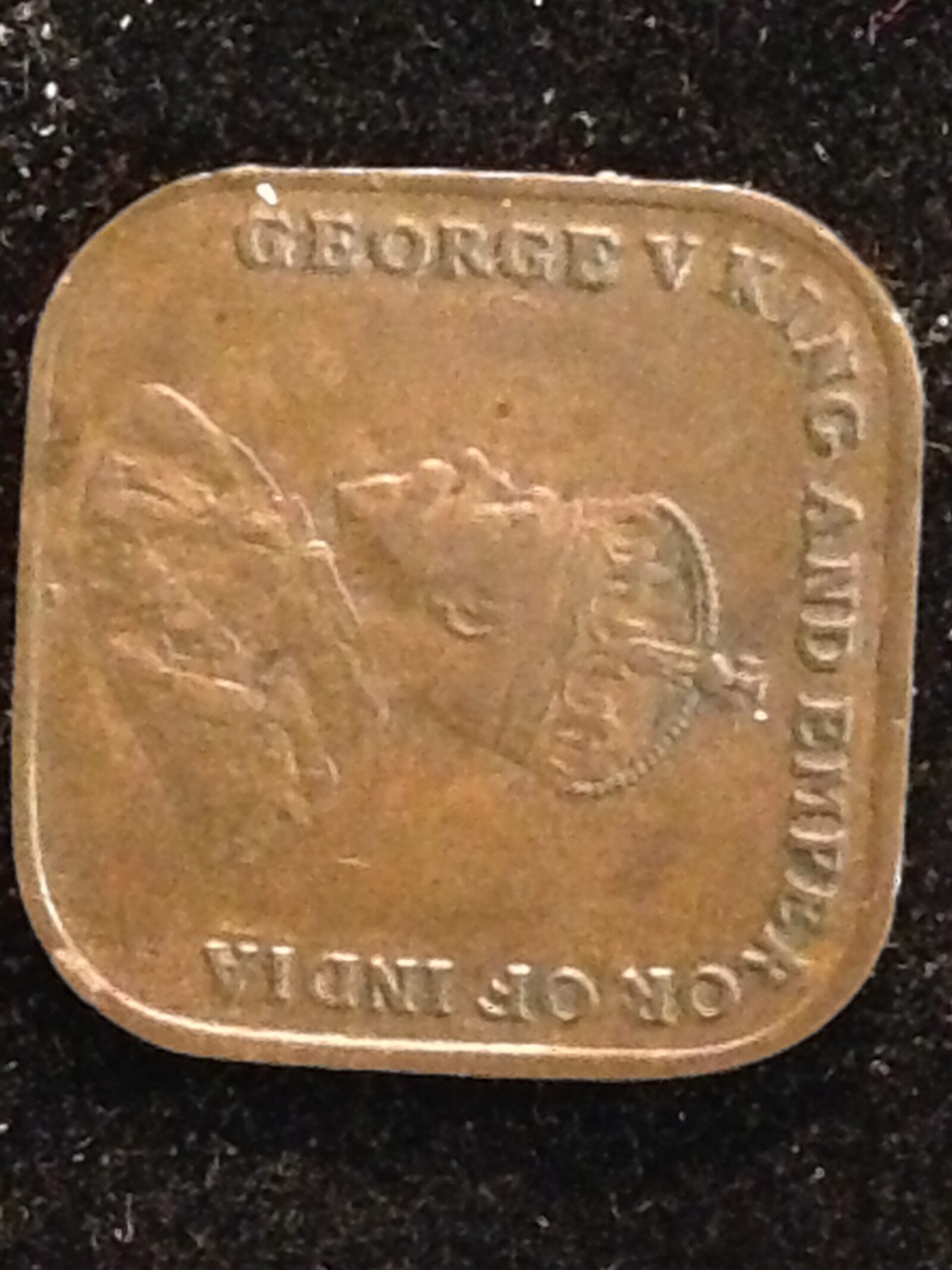 1919 Straits Settlements 1 Cent XF/AU
