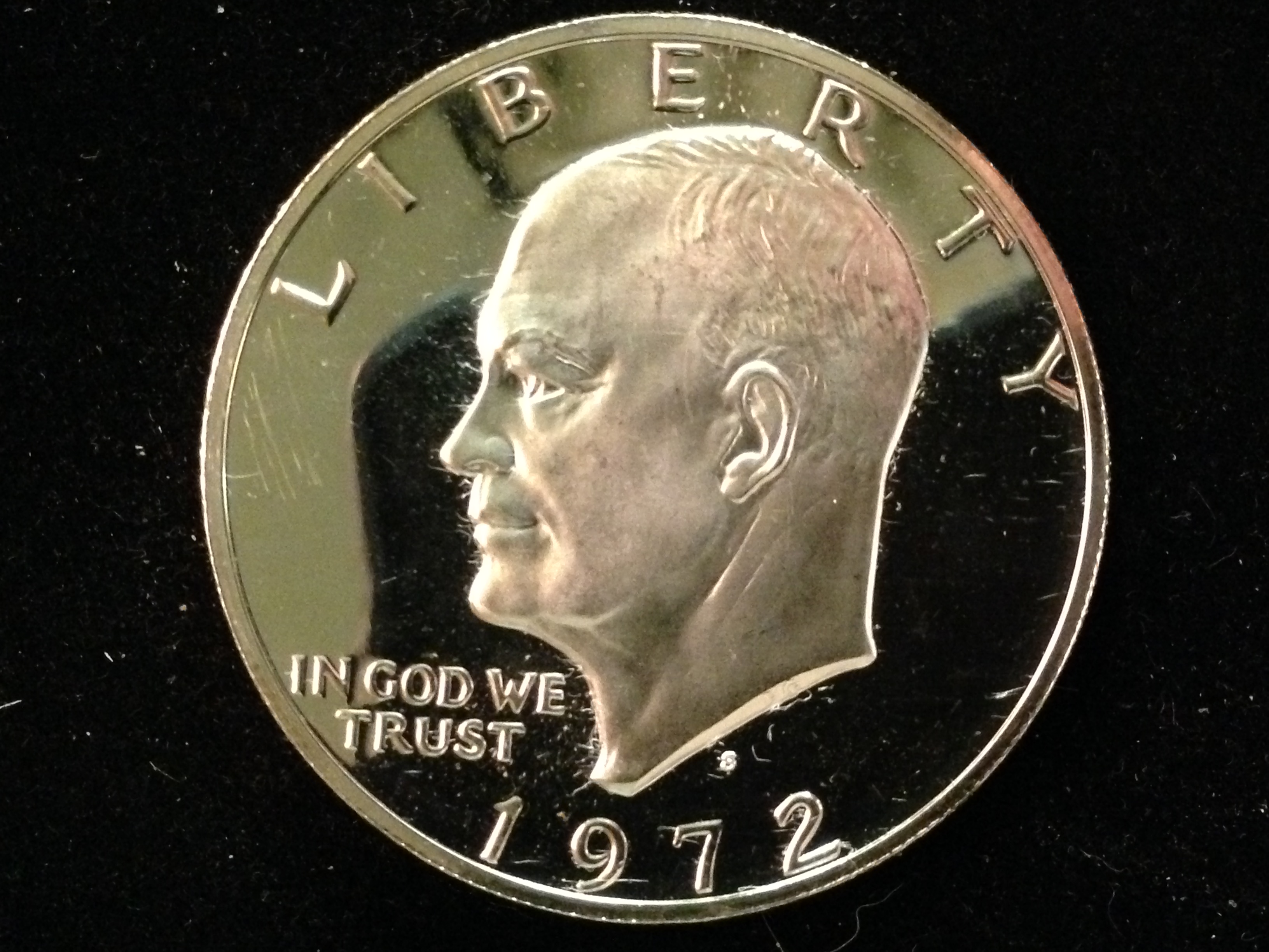 silver eisenhower dollar 1972