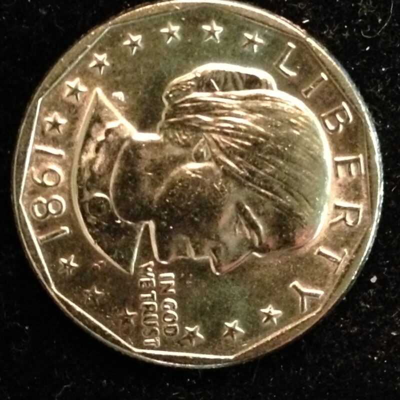 1981-P Susan B. Anthony Dollar ChBU
