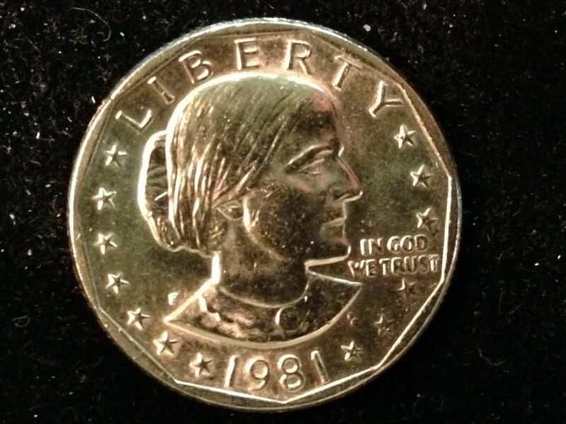 1981-P Susan B. Anthony Dollar ChBU