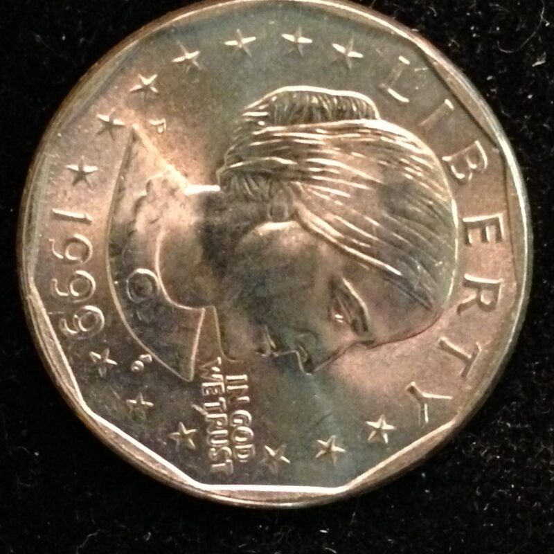 1999-P Susan B. Anthony Dollar ChBU