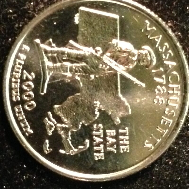 2000-D MA State Quarter Gem BU