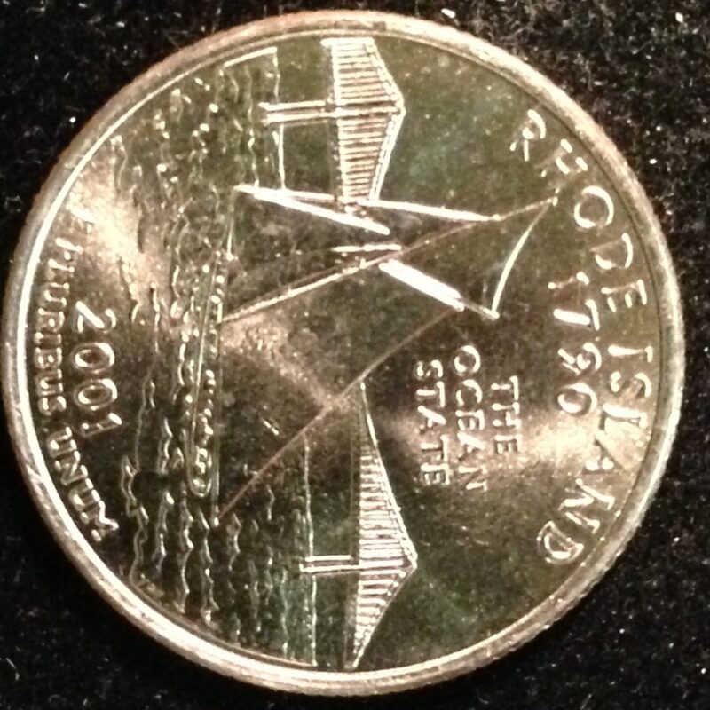 2001-D RI State Quarter Gem BU