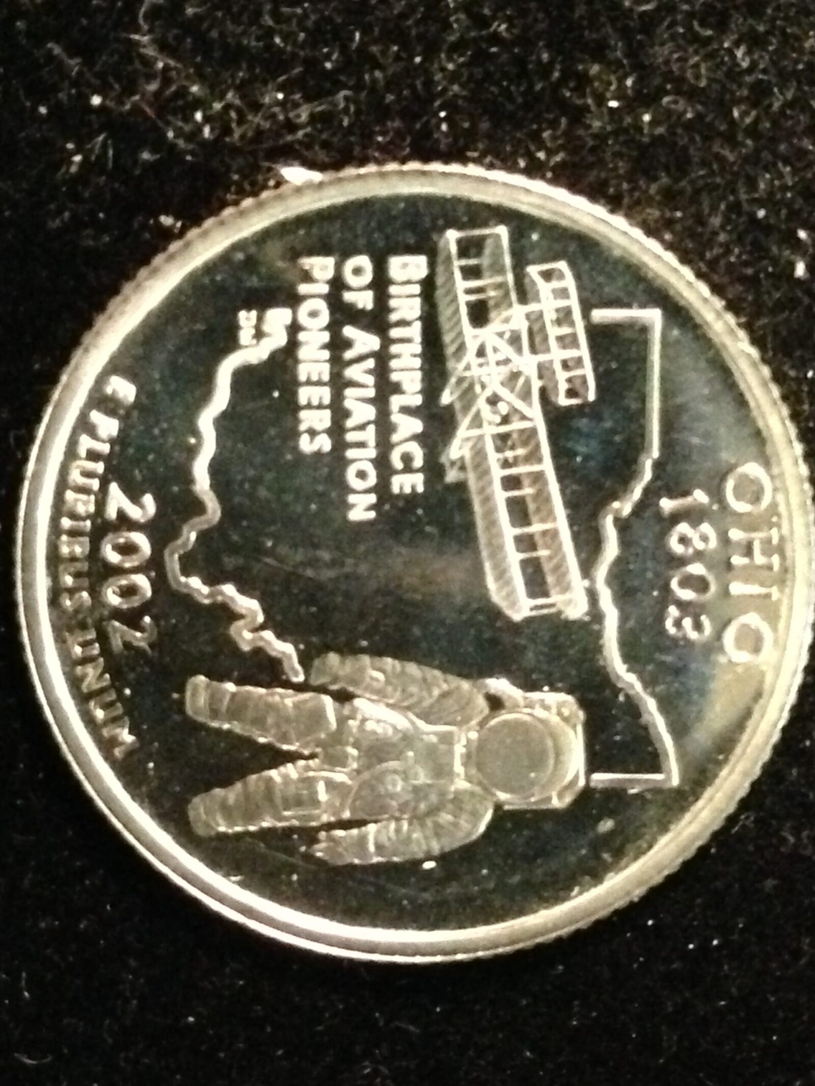2002-S OH State Quarter Gem Proof Silver