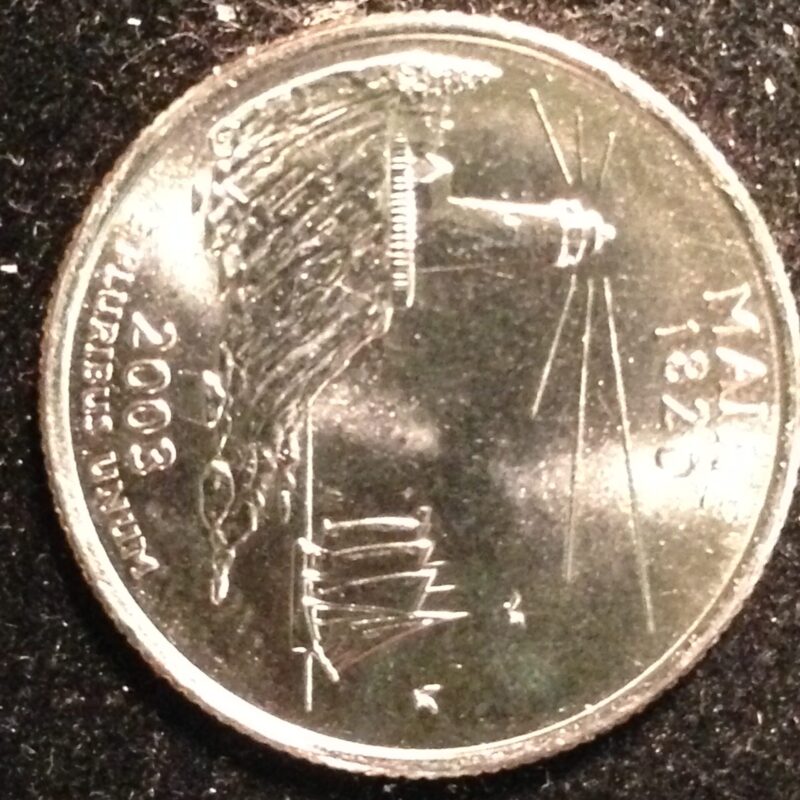 2003-D ME State Quarter Gem BU