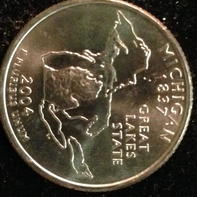 2004-D MI State Quarter Gem BU