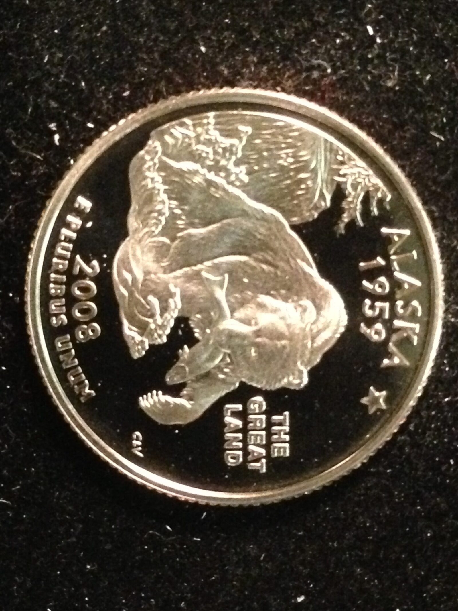 2008-S AK State Quarter Gem Proof Silver