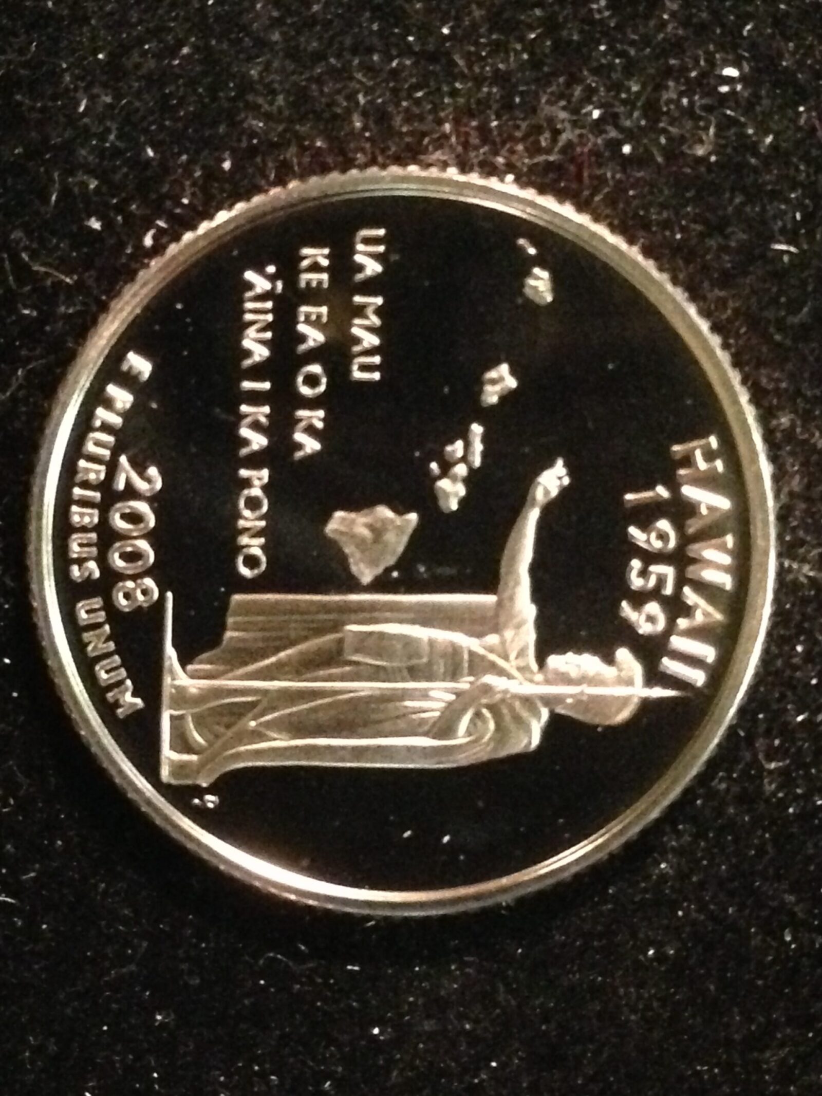 2008-S HI State Quarter Gem Proof Silver