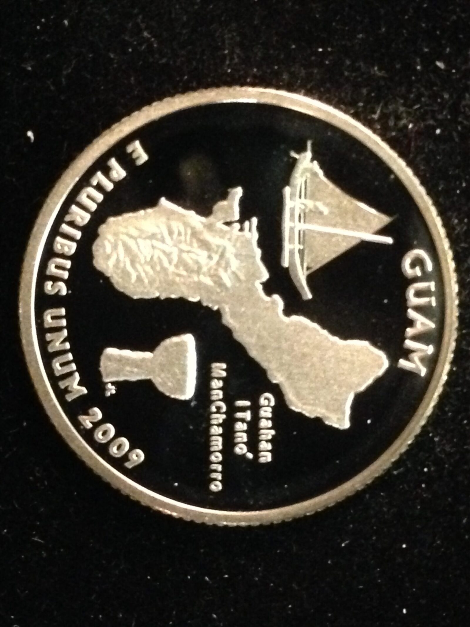 2009-S Guam Territory Quarter Gem Proof Silver