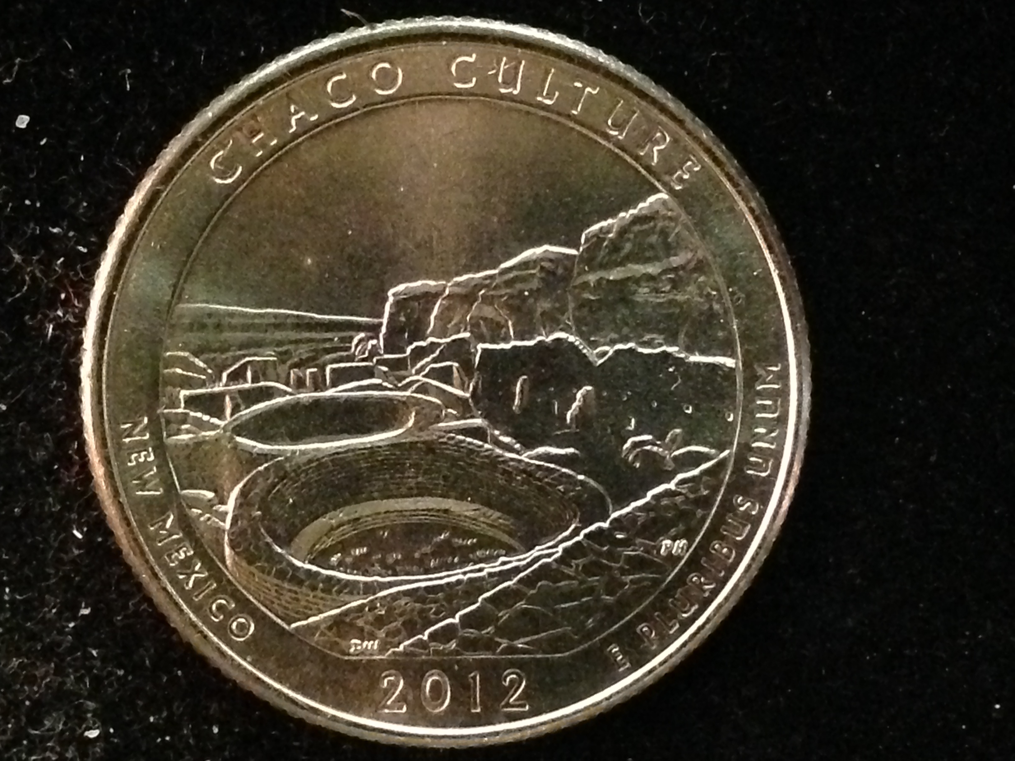 2012 P Chaco Culture National Park Quarter ChBU Nashua Coins and