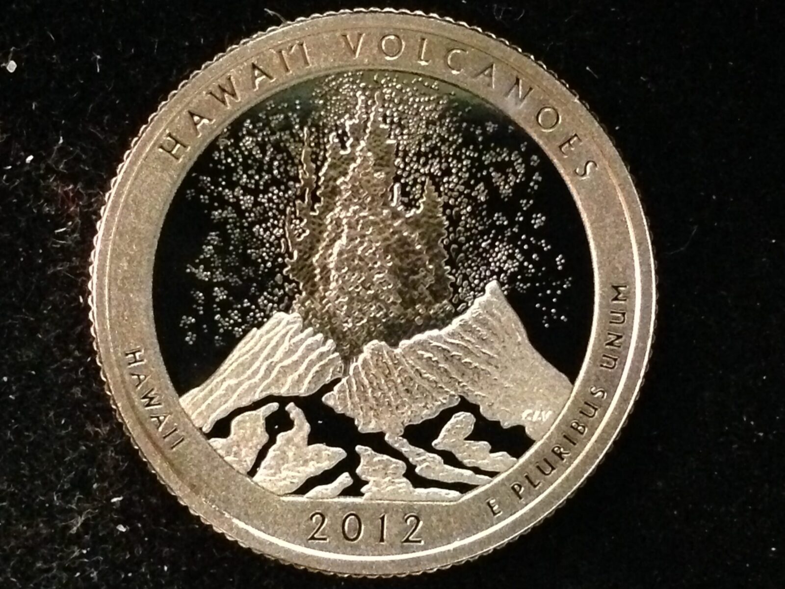 2012-S Hawaii Volcanoes National Park Quarter Gem Proof Silver