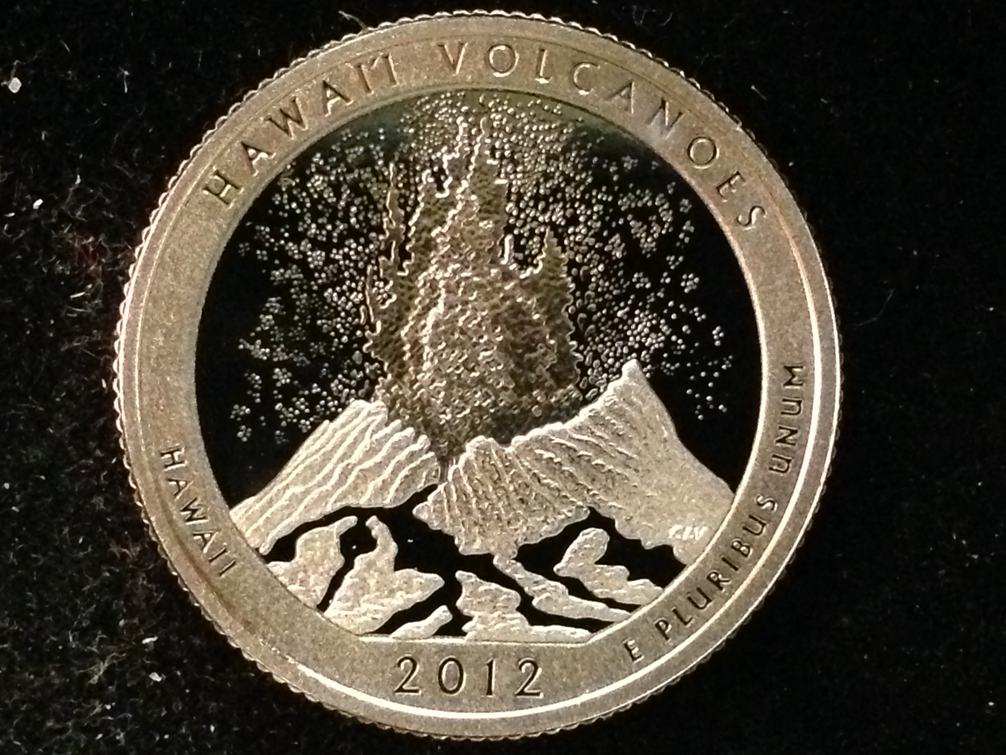 2012 S Parks Quarter Hawaii Volcanoes Gem Deep Cameo Proof 90/% Silver US Coin