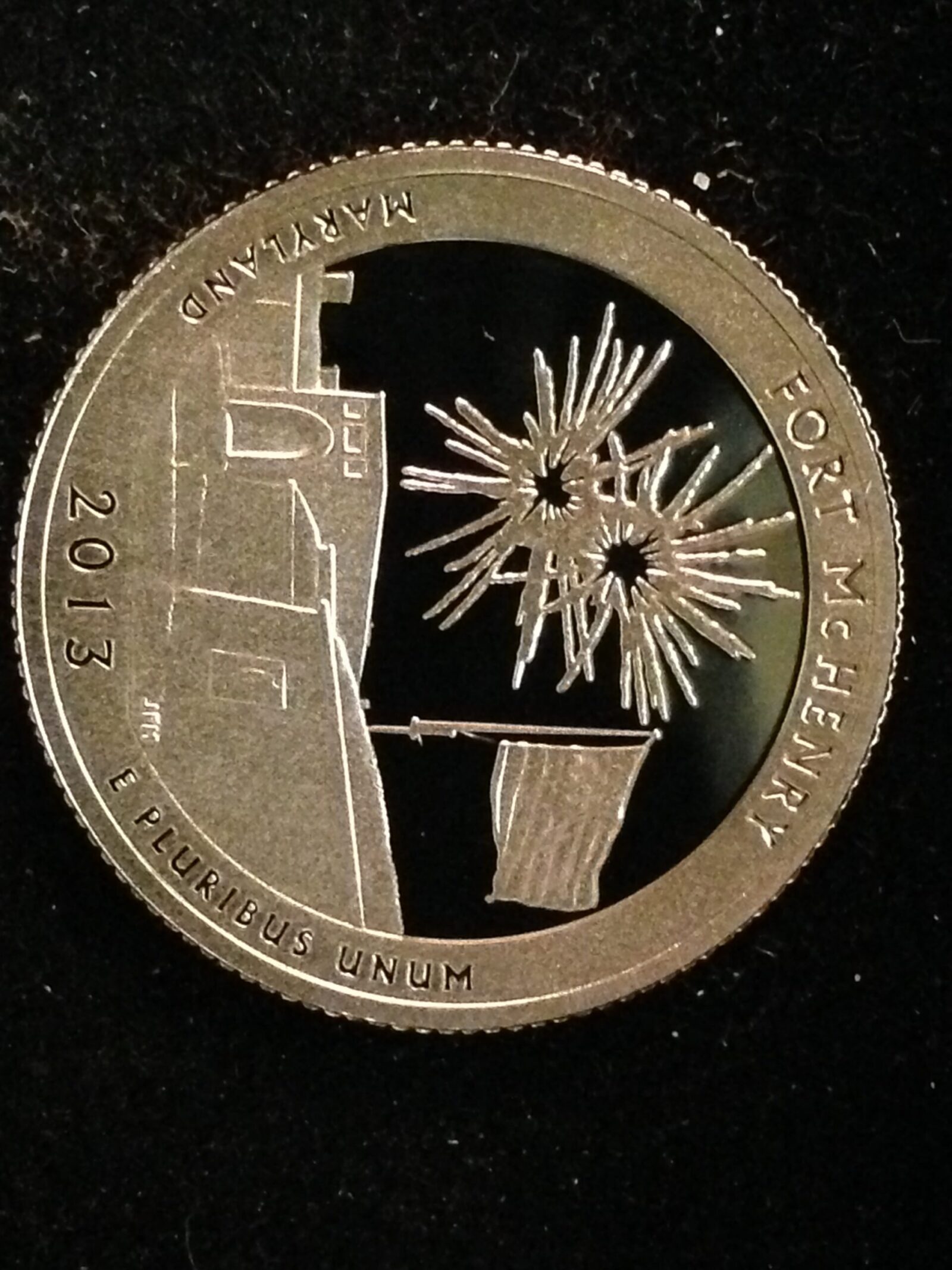 2013-S Fort McHenry National Park Quarter Gem Proof Silver
