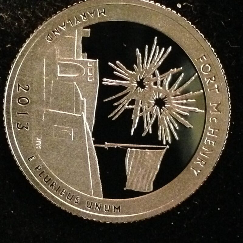 2013-S Fort McHenry National Park Quarter Gem Proof Silver