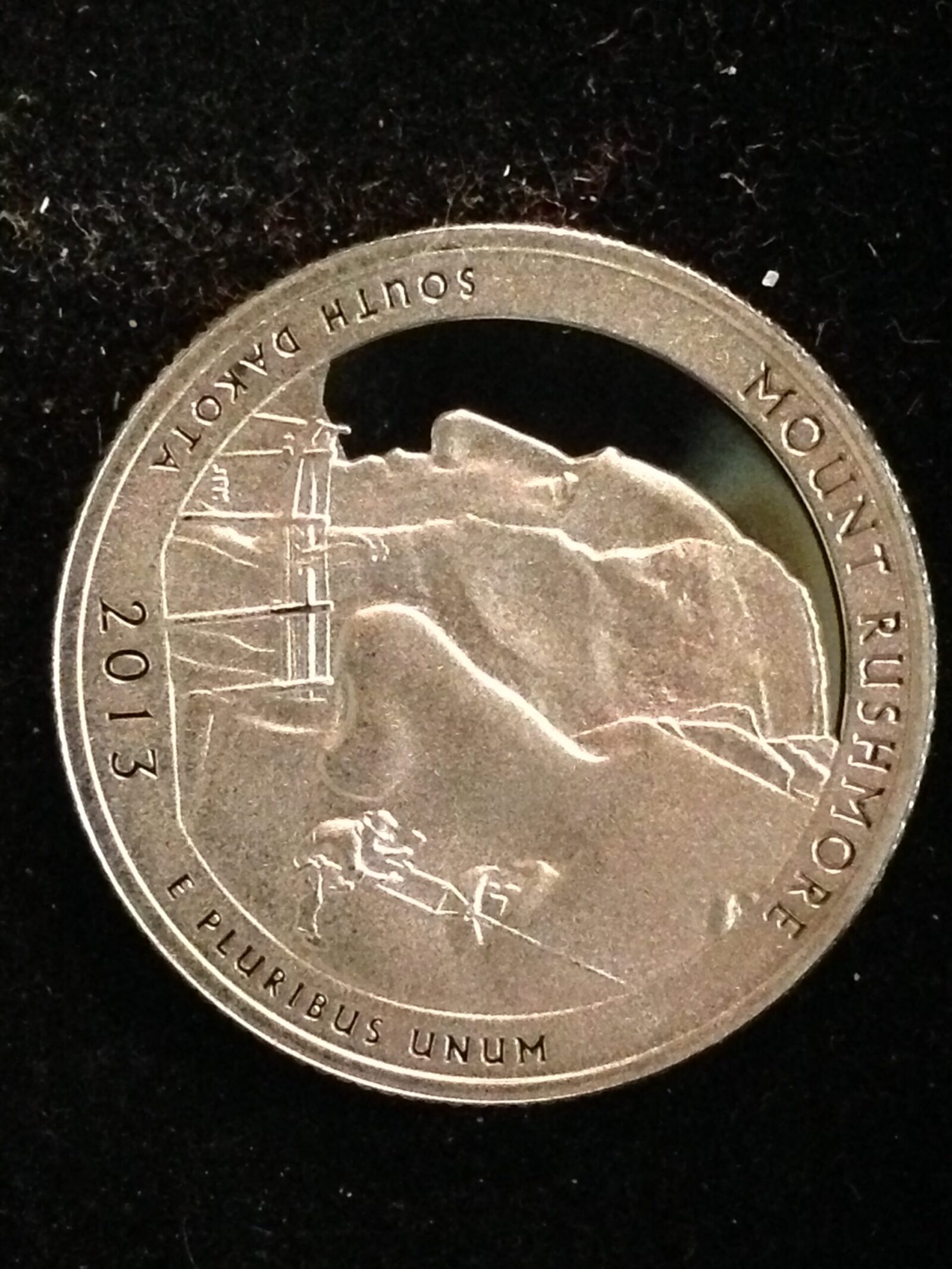 2013-S Mt Rushmore National Park Quarter Gem Proof Silver