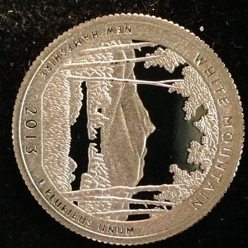2013-S White Mountain National Park Quarter Gem Proof Silver