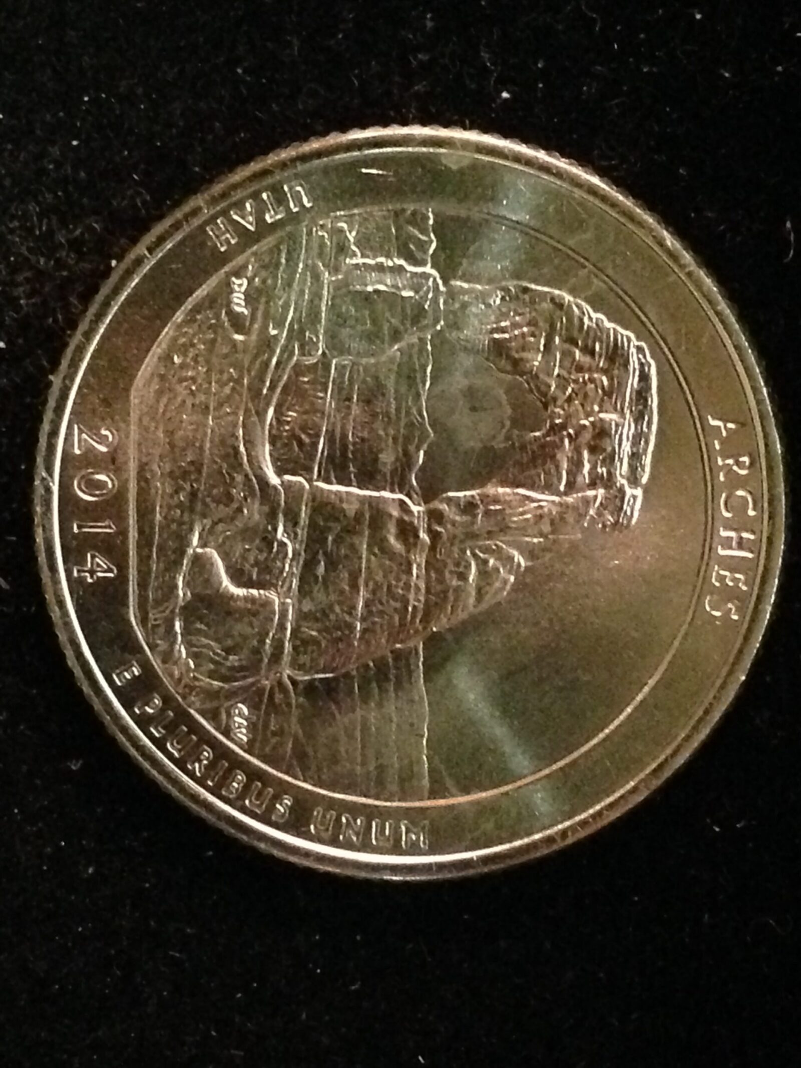 2014-D Arches National Park Quarter Gem BU