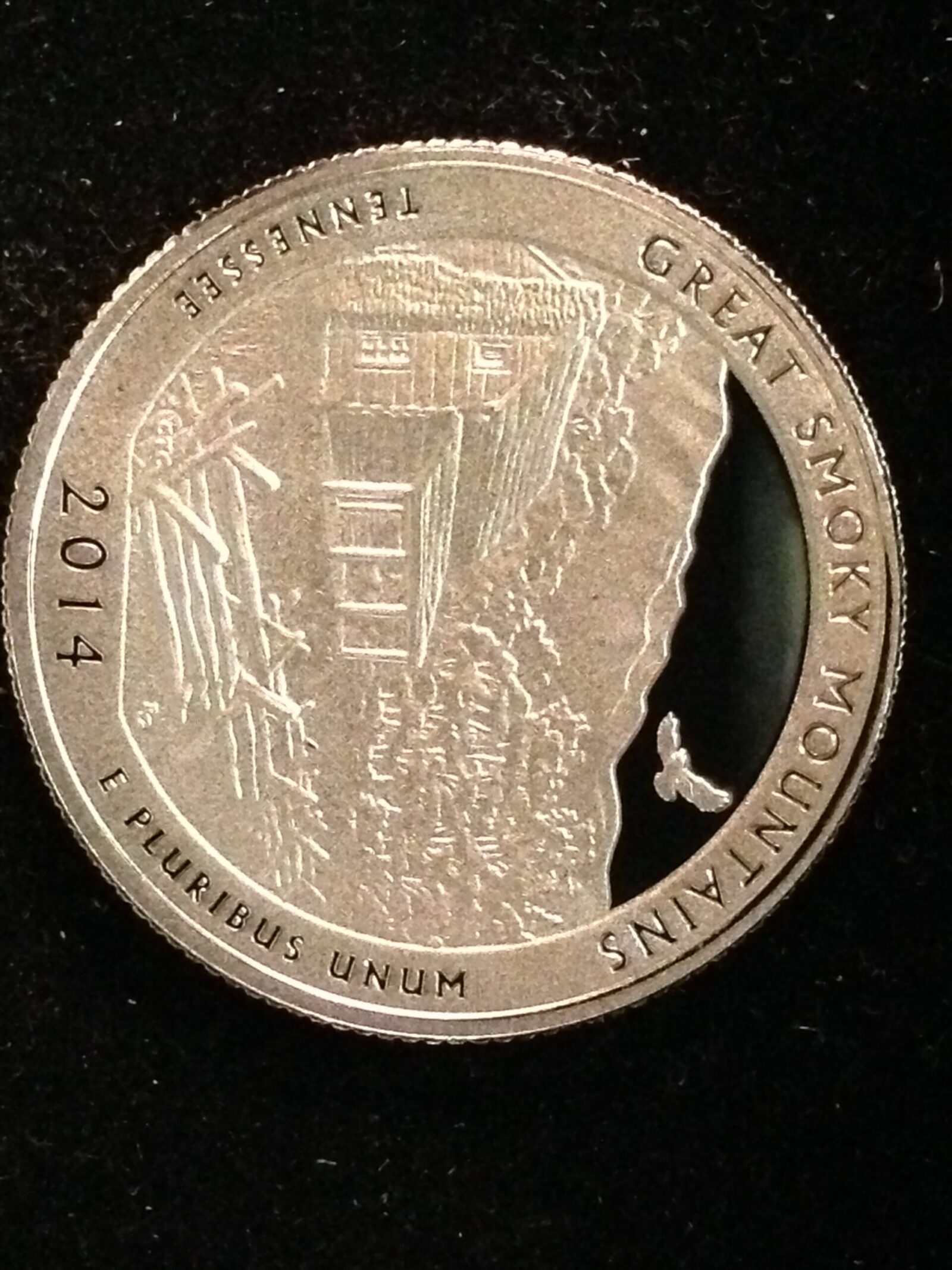 2014-S Great Smoky Mountains National Park Quarter Gem Proof Silver